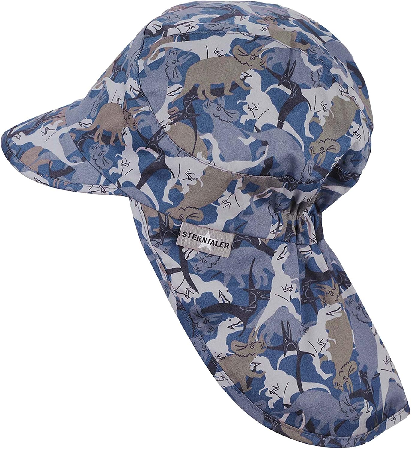 Sterntaler Baby Boys' Peaked Cap with Neck Protection