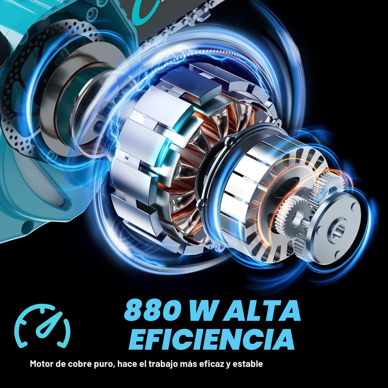 Mini Motosierra Batería 6 Pulgadas 2×4000mAh, Sierra Eléctrica Inalámbrica con Depósito de Aceite, Portátil para Podar Jardinería y Árboles