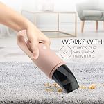 STARUMENT Aspirateur portatif à main pour les cheveux d'animal de poussière Dirt Home Car Intérieur, Meubles léger Facile à utiliser, Compact Design Batterie rechargeable avec USB-C Cable Rose