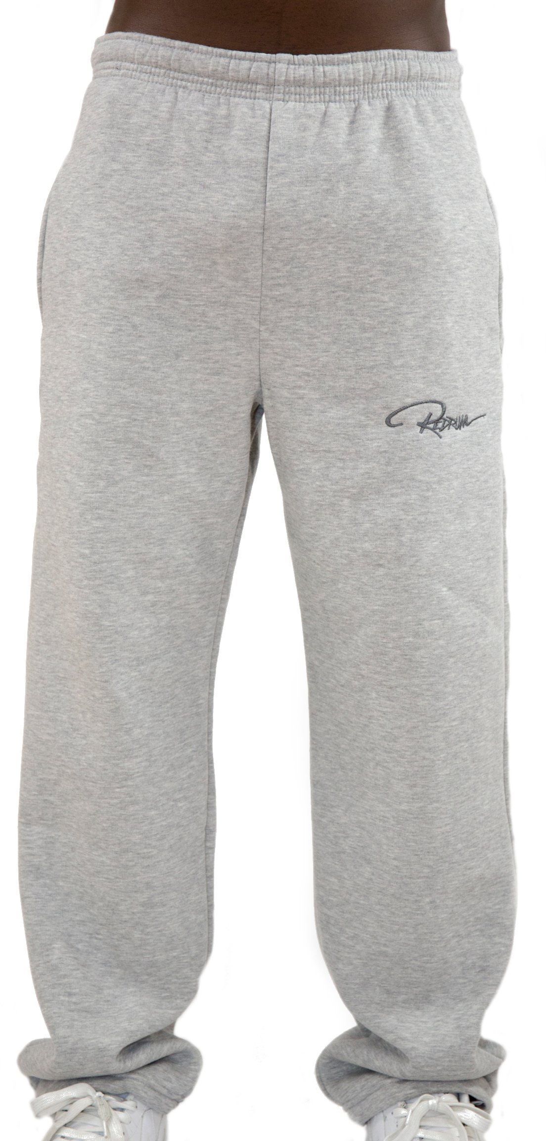 REDRUM Jogginghose Sweatpants Sport Fitness Casual - Modell Plain - in Schwarz Anthrazit Grau (L, Grau)