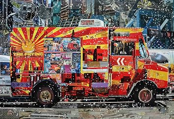 JIGGY - Jigsaw Puzzles for Adults - 800 Piece Decorative Artwork Puzzle + Puzzle Glue Kit - Unique Puzzle Perfect for Framing - Transform Your Puzzle into Wall Worthy Art Food Truck