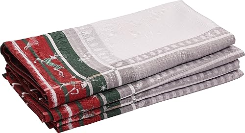 Miniatura 4 de Kadut Mantel de Navidad, mantel a cuadros, en colores clásicos tradicionales de vacaciones, diseño a cuadros y encantador reno, (60 x 126 pulgadas)
