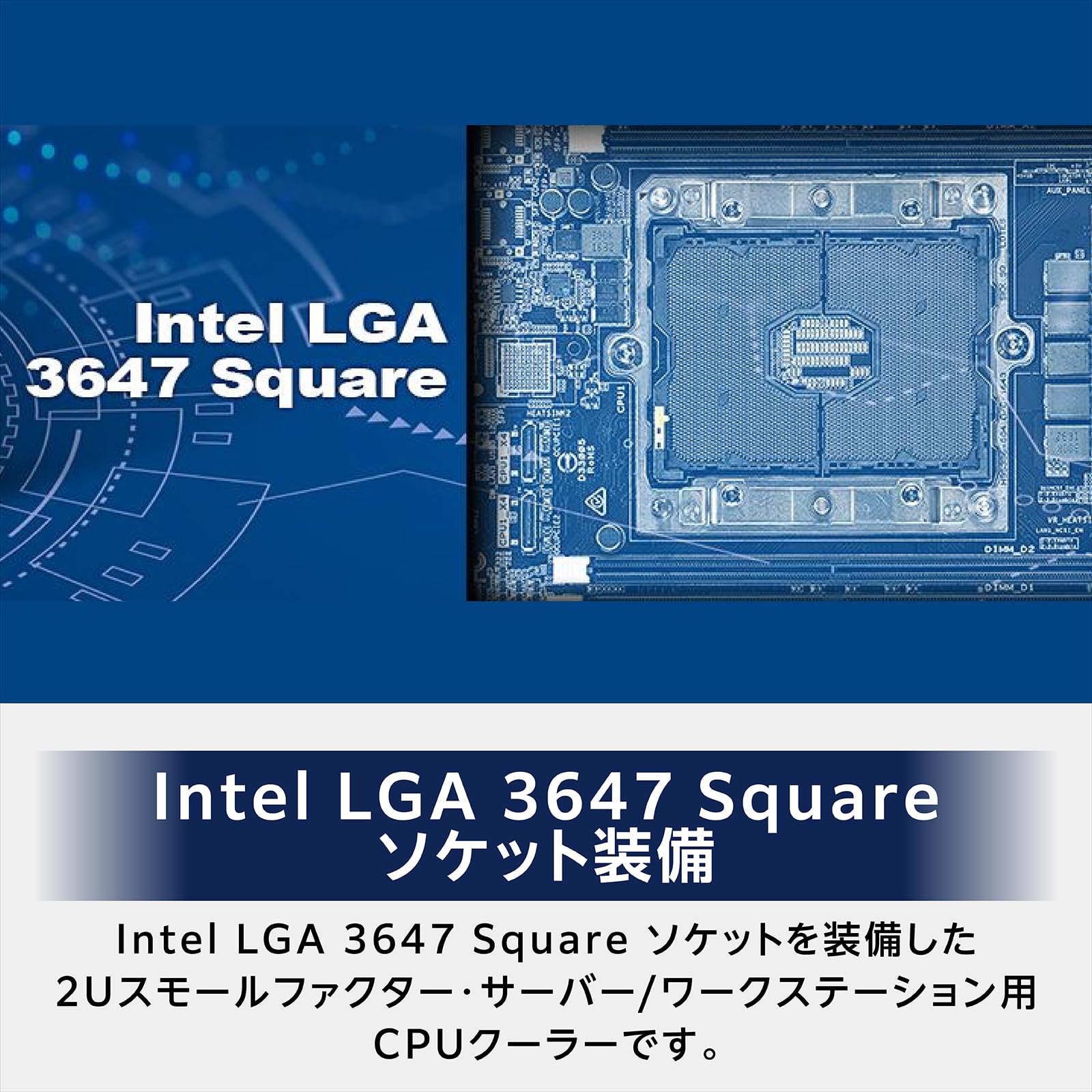 Amazon.co.jp: Silverstone CPUクーラー 60mm Intel LGA 3647 Square