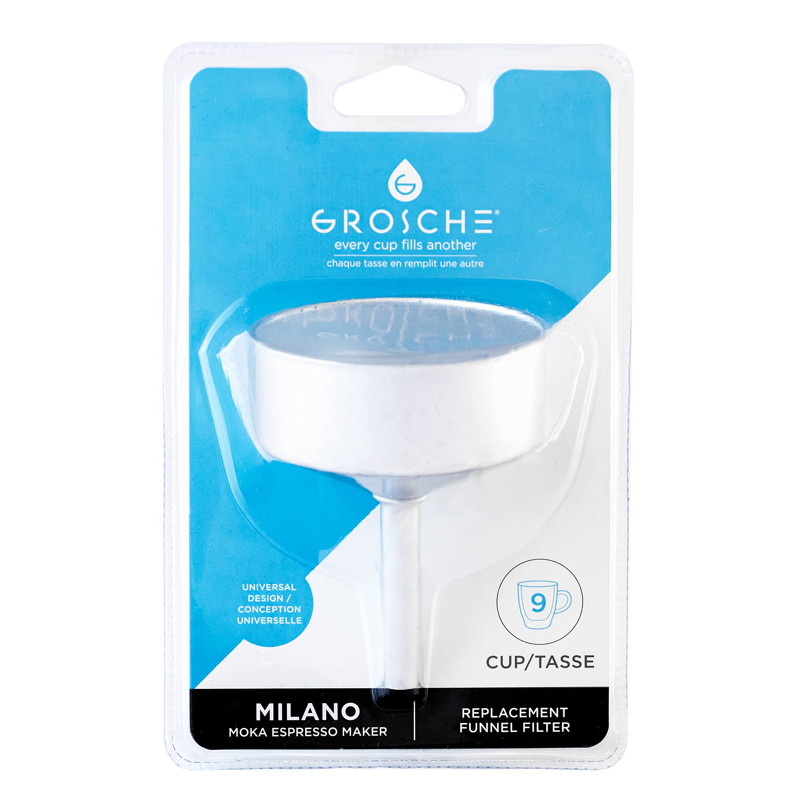 Amazon.com: GROSCHE Milano Moka pot funnel filter 9 CUP size
