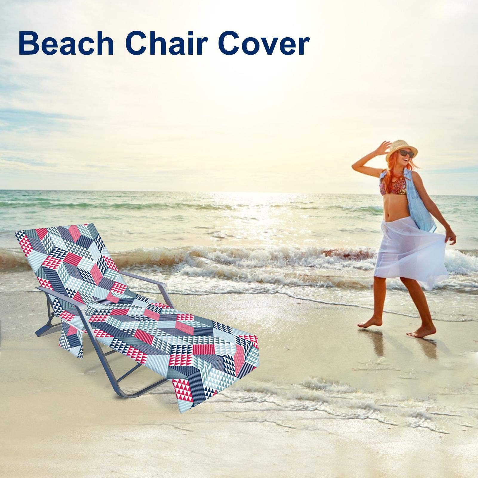 Pool Towels Beach Chair Towel Cover With Pockets 80
