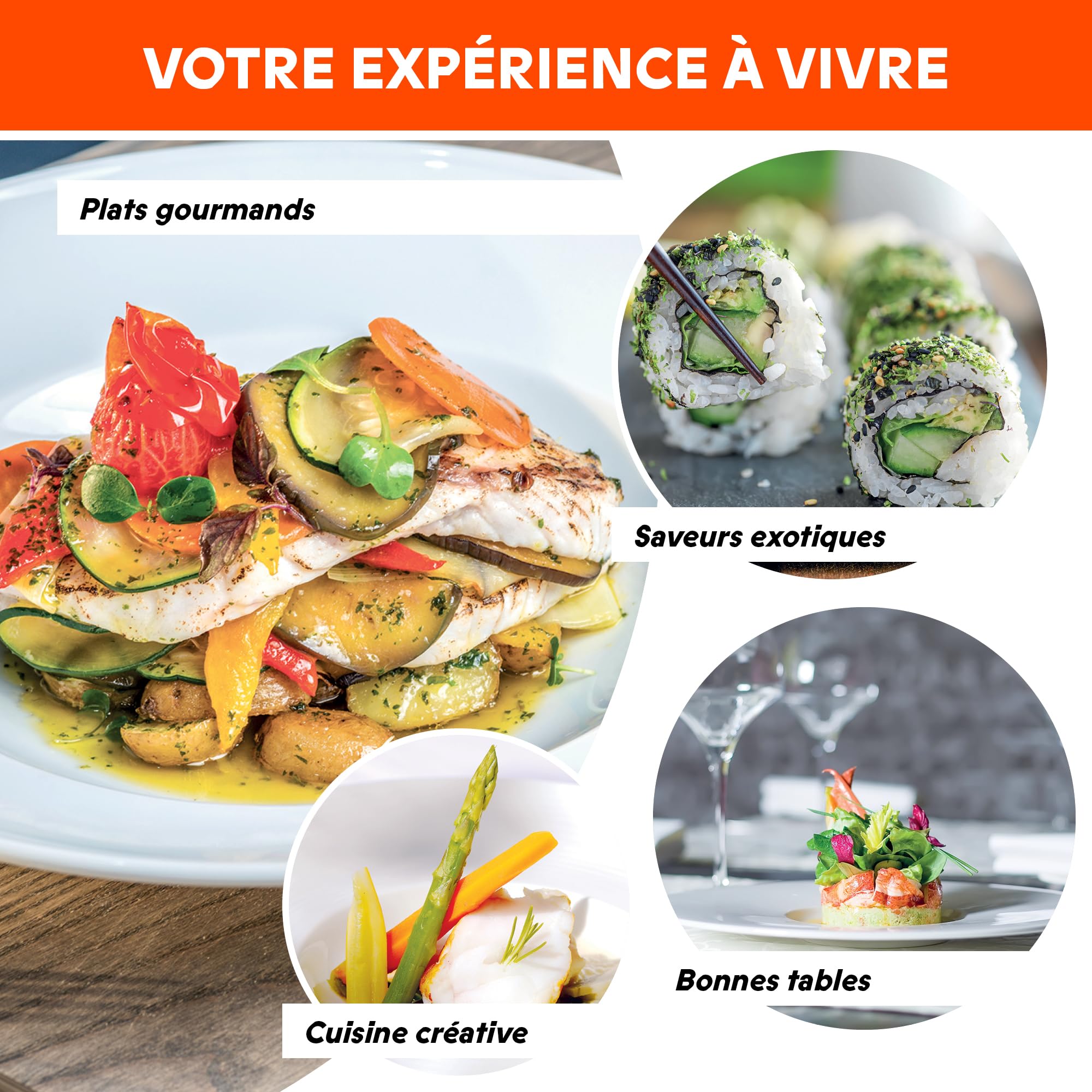 Smartbox - Coffret Cadeau pour Homme ou Femme -Rendez-Vous Gourmand - Idée Cadeau Originale - 1 Repas Gourmand pour 2 Personnes