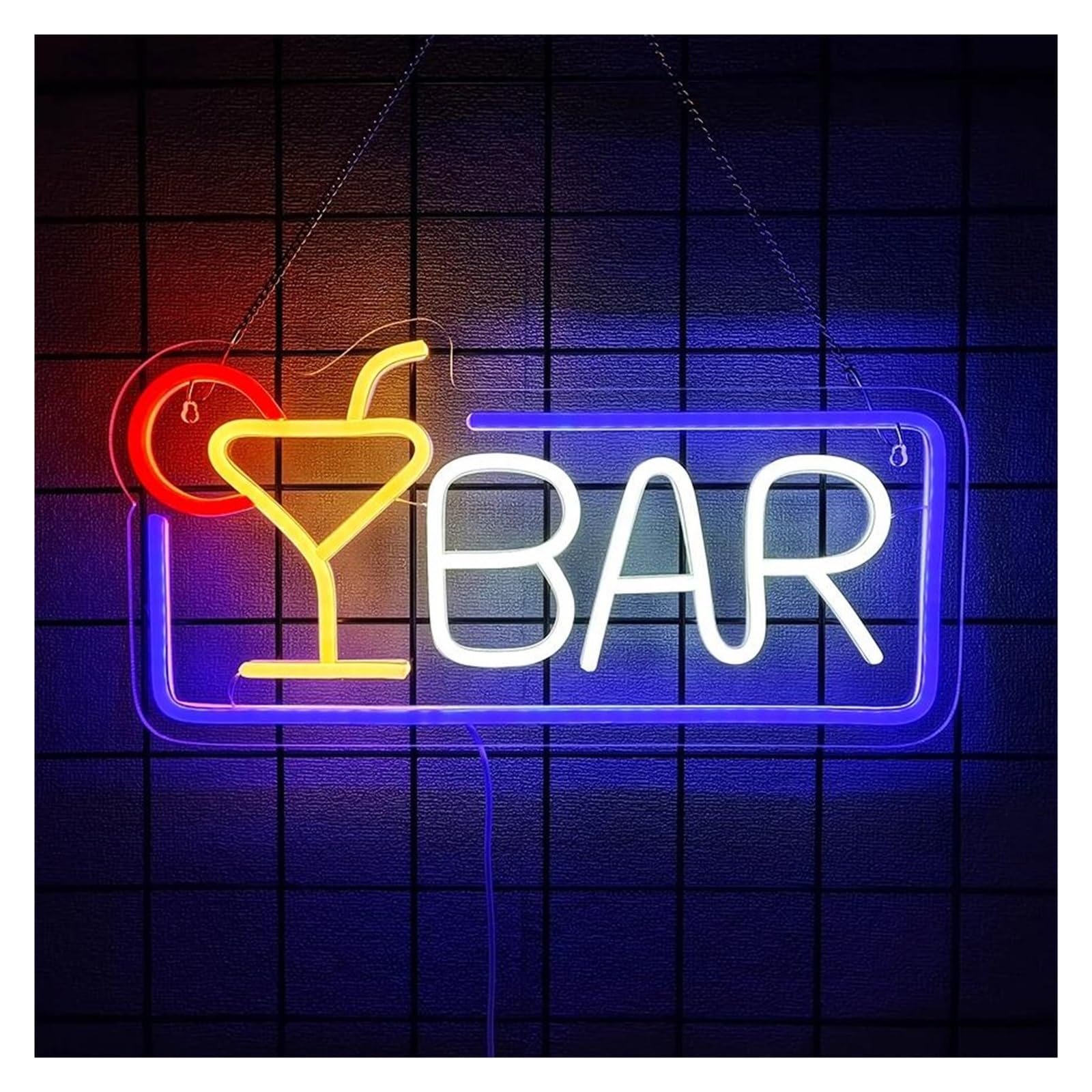 SHOUXI Sign Lamp Bar Neon Sign Light for Beer Home Pub Man Cave Stores Hotel Party Restaurant Wall Decor USB Powered 41.5cmx21cm