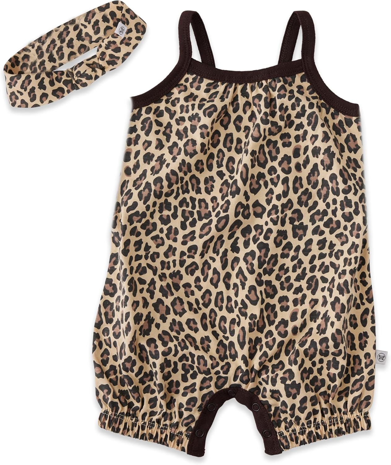 HonestBaby Bubble Romper and Headband Set Organic Cotton for Infant Baby and Toddler Boys, Girls, Unisex