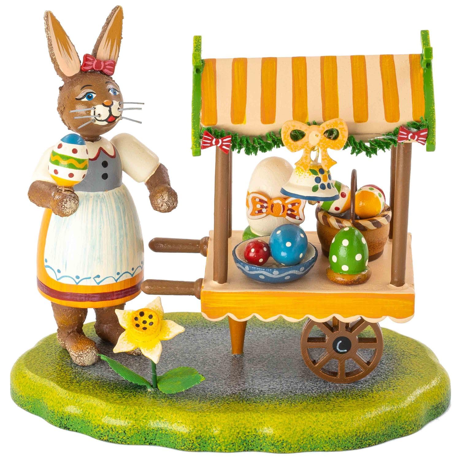 Étal de marché de Pâques Hubrig Volkskunst figurine artisanale haut de gamme