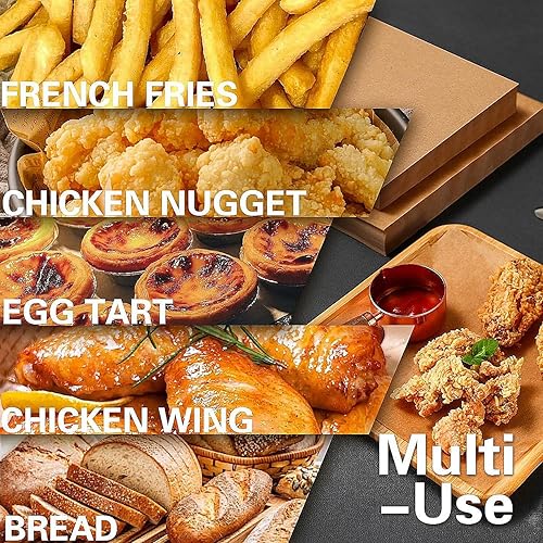 Miniatura 7 de Paquete de 150 mini forros cuadrados para freidora de aire de 2 cuartos