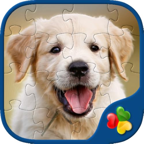 Dog Puzzles - Jigsaw Puzzle Game for Kids with Real Pictures of Cute Puppies and Dogs
