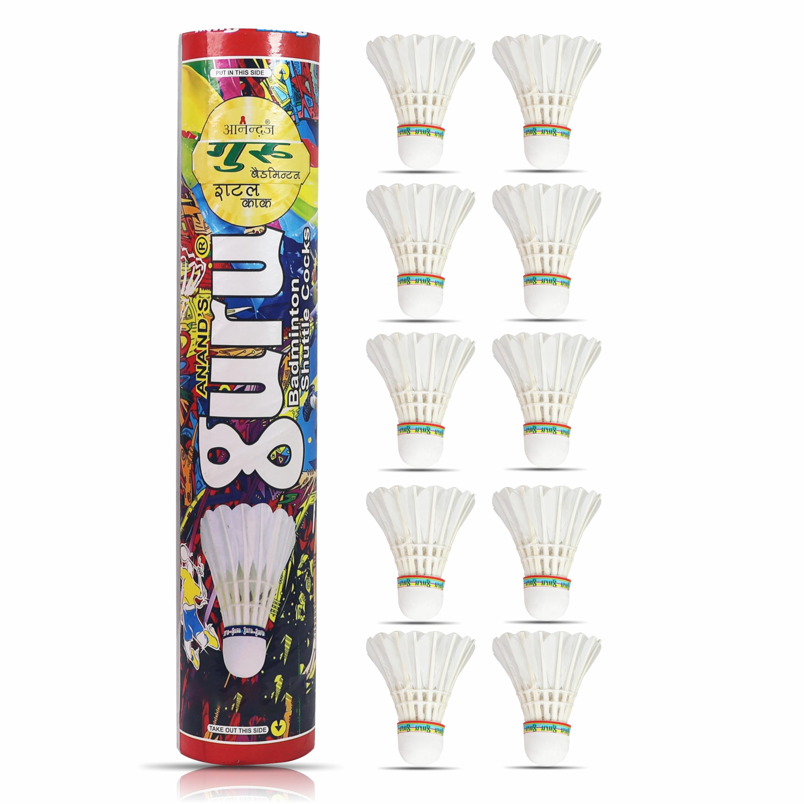GURU Feather Badminton Shuttlecocks Pack of 10 Pieces, High Speed Training Badminton Shuttlecock with Great Stability-image-22