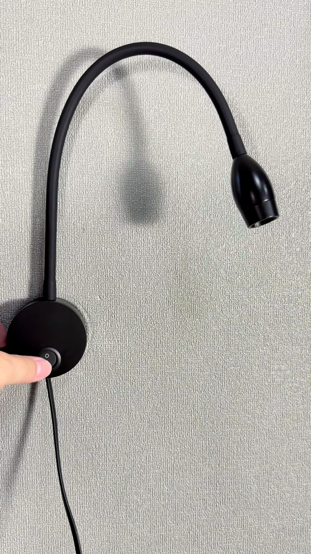 Image of LED Reading Lamp 3W Warm White 3000K for Reading Books Black Plug Cord 2PCS (RS032)