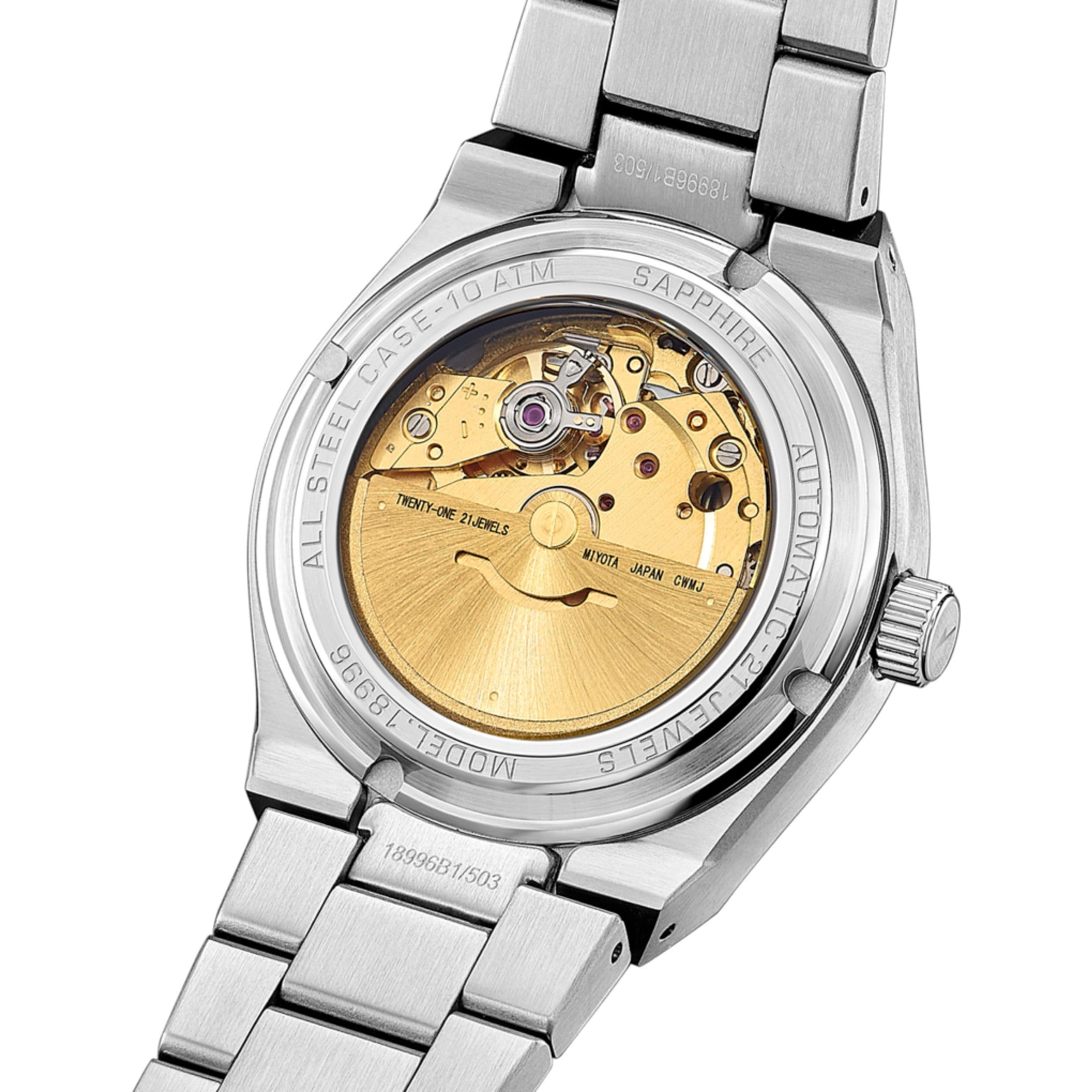 LOTUS Reloj Automático Hombre de Acero Inoxidable 316l Plateado