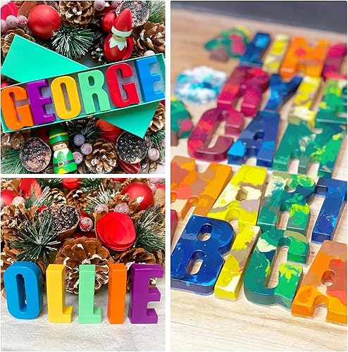 Miniatura 4 de Paquete de ventas de 26 letras grandes molde de silicona 0-9 número molde de silicona