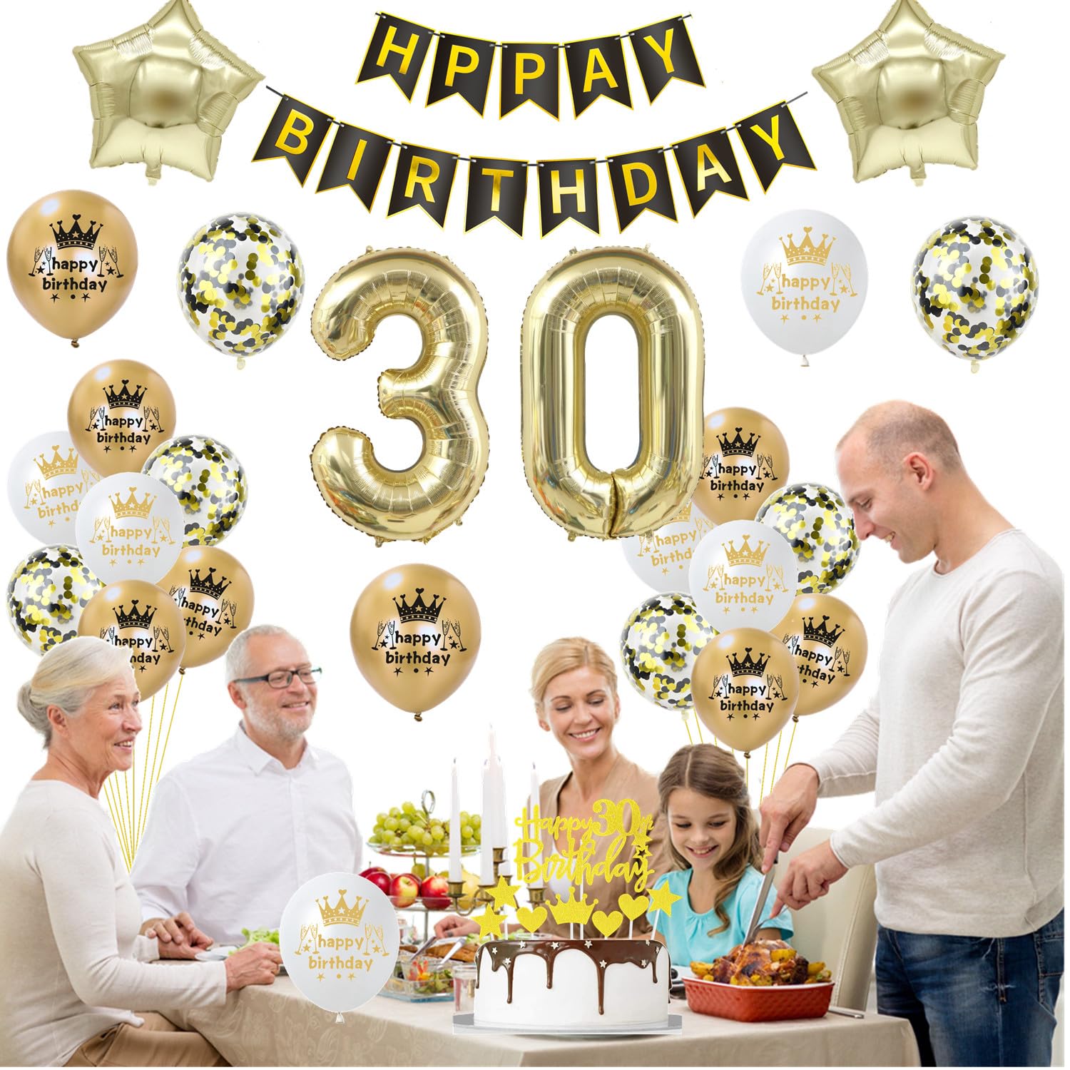 Decoratie verjaardag 18 jaar, 18e verjaardag feestdecoratie, 18e verjaardag decoratie zwart goud ballon verjaardag 18, ballon decoratie zwart goud voor 18e verjaardag jongen meisje