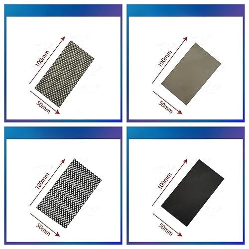 Miniatura 7 de (RuIrO2Pt) Placa de electrodo de titanio de rutenio-iridio ánodo recubierto de tantalio de platino malla de titanio (100 mmX50 mm) (placa de titanio