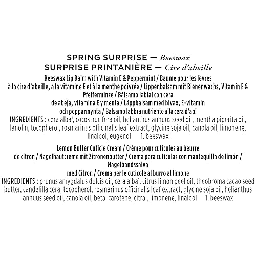 Miniatura 5 de Burt's Bees Rellenos de cesta de Pascua, 2 regalos hidratantes de autocuidado para ella, set sorpresa de primavera, bálsamo labial original de cera