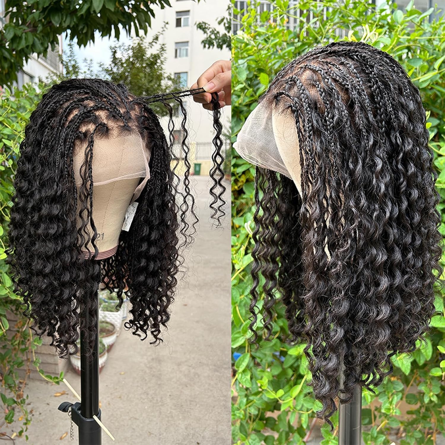 Bob Lace Braid Wig Amazon.com : Brinbea 13x8 main image 3