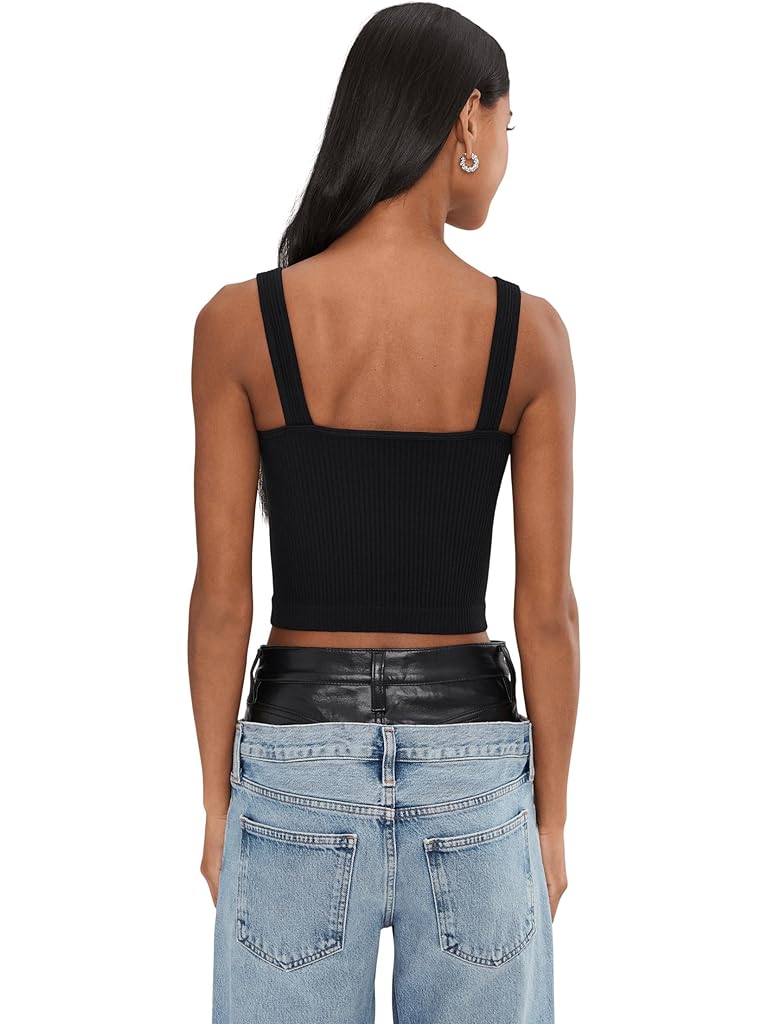 Black Free People Solid Rib Brami