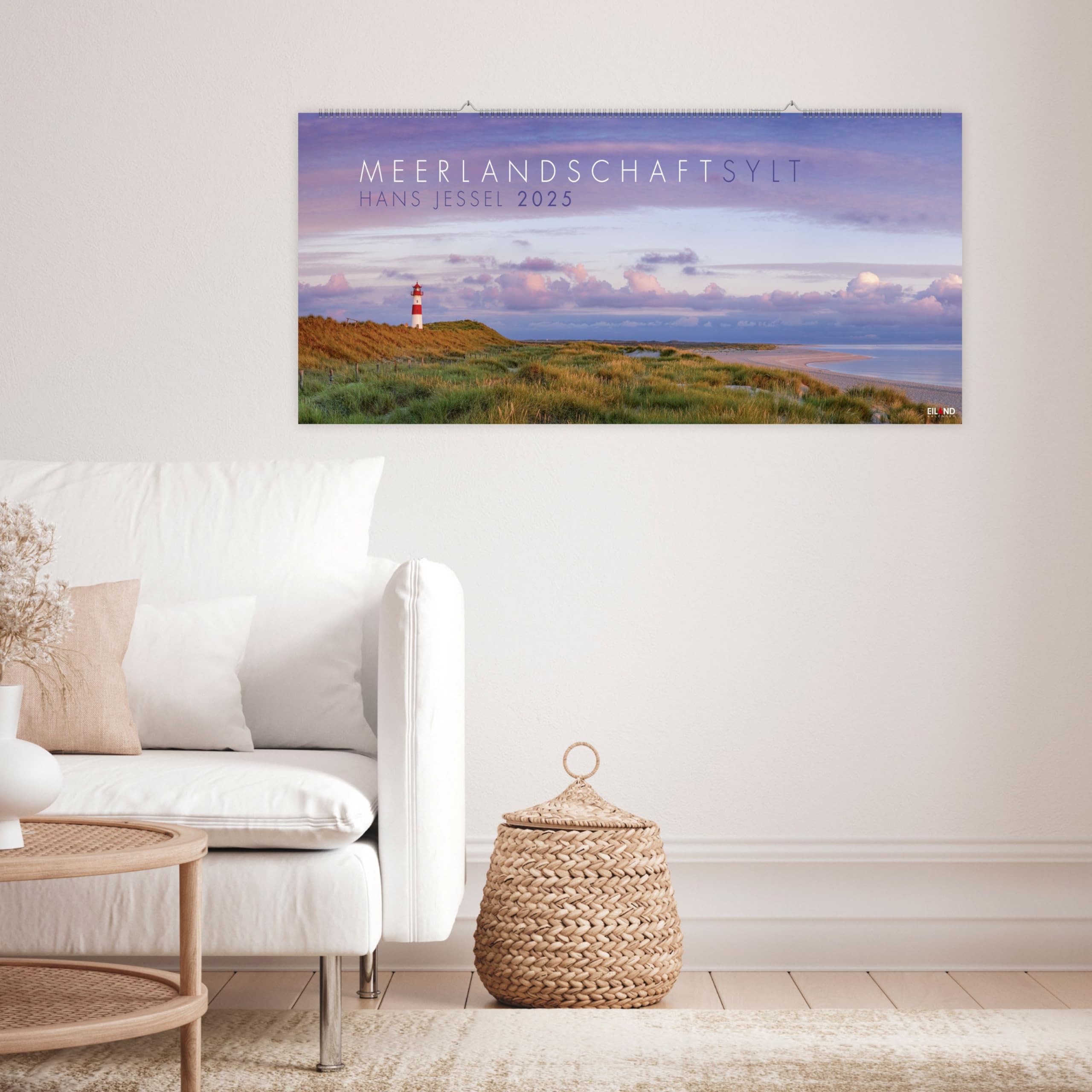 Meerlandschaft SYLT Kalender 2025 - Hans Jessel: Großer Panorama-Wandkalender mit Fotos des bekannten Künstlers Hans Jessel. Meereslandschaften eingefangen in einem XXL-Fotokalender.