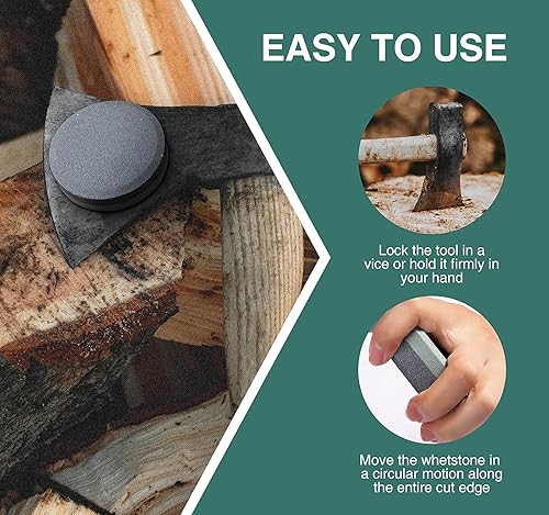 Miniatura 6 de Afilador multiusos de doble grano y afilador de herramientas con caja de bambú