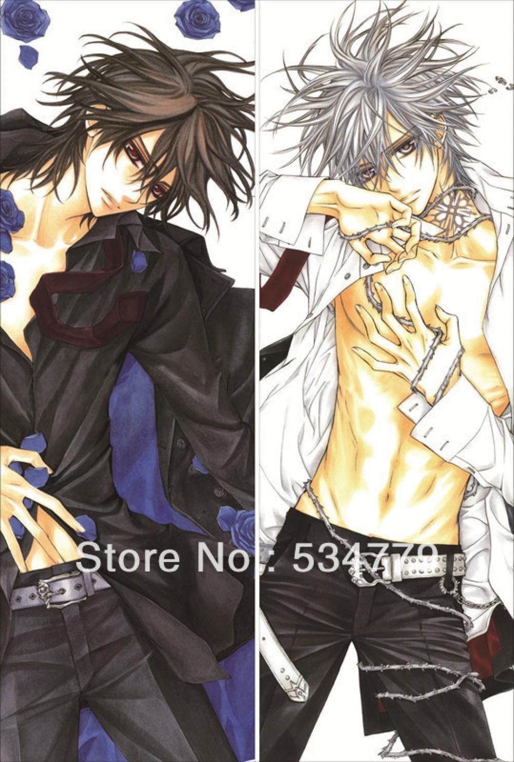 Snow Bird Vampire Knight Kiryu Zero Kuran Kaname,Vampire Knight Anime Body Pillow Coverr