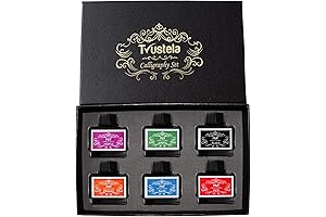 Calligraphy and Fountain Pen Ink for Beginners and Professionals | Black, Blue,...