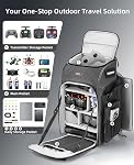 FPV Drone Backpack -40L Ultimate All-in-One Professional Travel Camera Case for FPV Racing Quadcopter/DJI Drone/Tripod/15.6" Laptop Combo with Waterproof Rain Cover & 2 Battery Tool Kit Bags