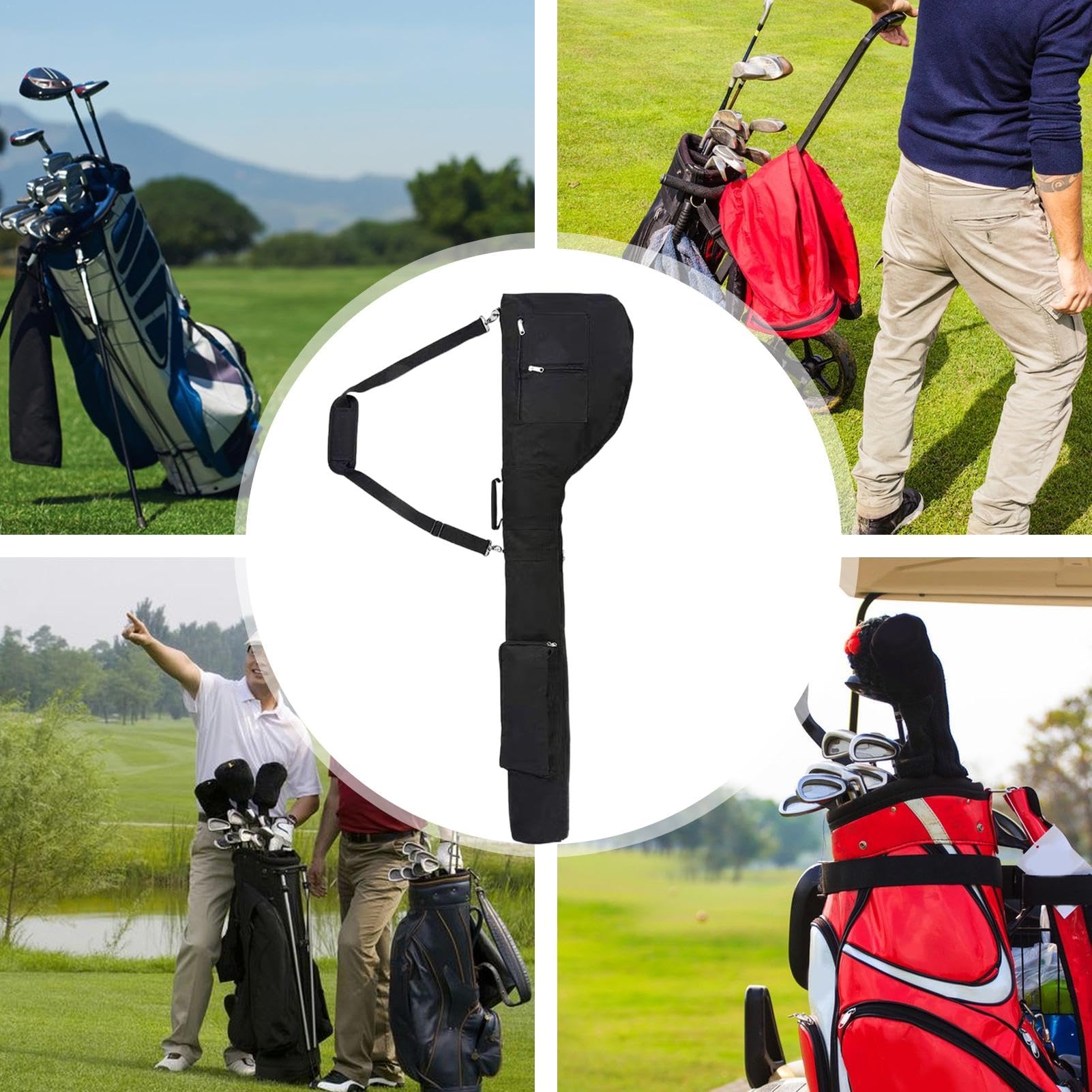 Golfschlägerträger,Golfschlägertasche,Übungs-Golftasche - Tragbare Golftasche, Club-Aufbewahrungstasche, einfache Tragetasche für Weihnachten