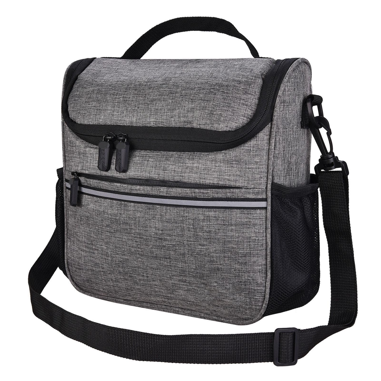 HUIOP Sac de guidon de vélo, sac isotherme étanche pour guidon de vélo, sac à bandoulière, sac de vélo de montagne, vélo de route, sac à bandoulière