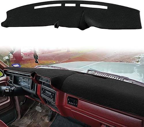 Yiz Protector de alfombra para salpicadero de Ford F100, F150, F250, F350, Bronco, 1980, 1981, 1982, 1983, 1984, 1985, 1986, protector de alfombra