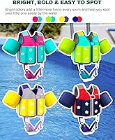 Vista 7 de Kids Pool Floaties 1-2-3-5-7-9 Years Old, Toddler Swim Vest 20-30-50-70 Pounds, Comfortable Extended Wear Kids Float Jacket with Crotch Strap