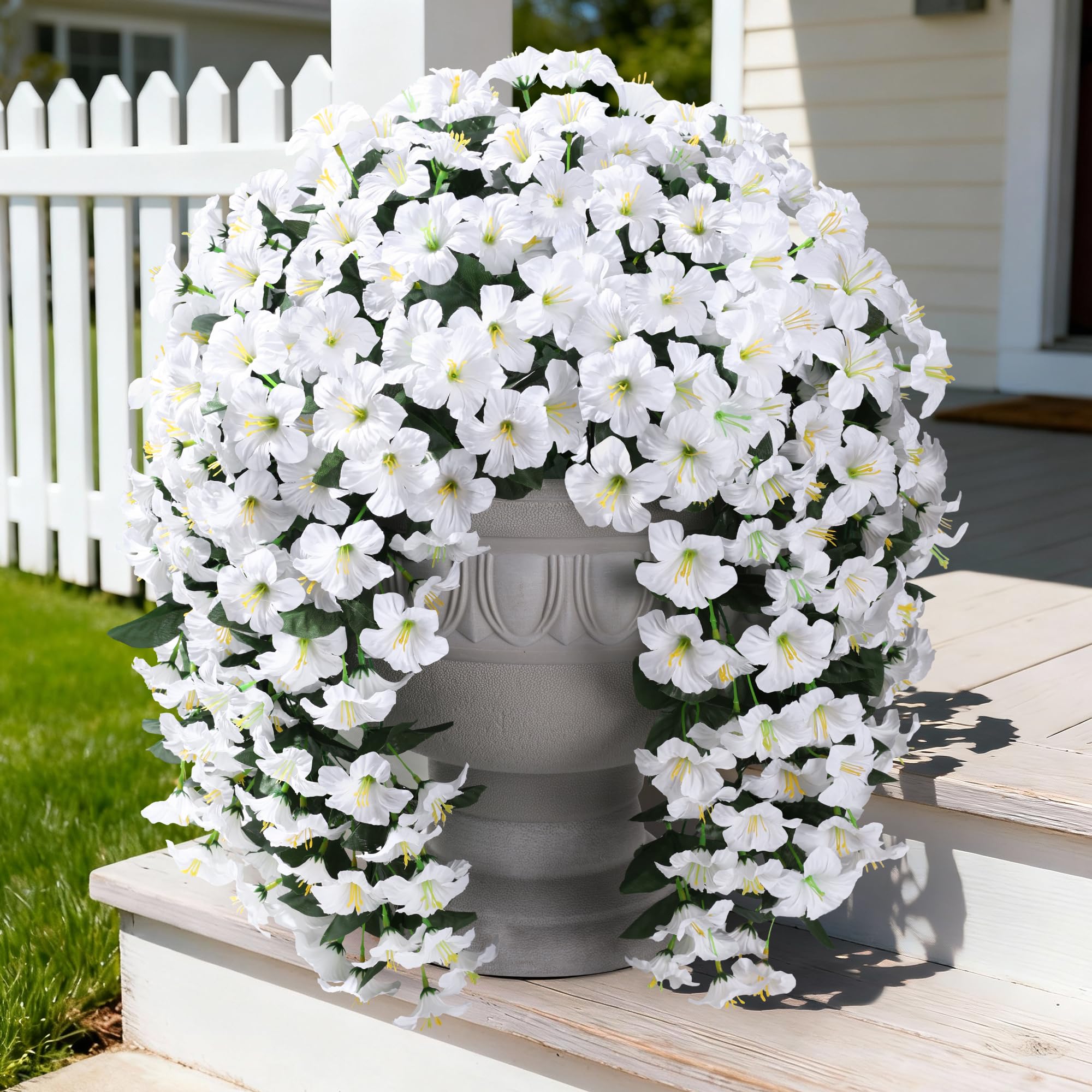 Amazon.com: HyeFlora Artificial Flowers for Outdoors, 2pcs Faux