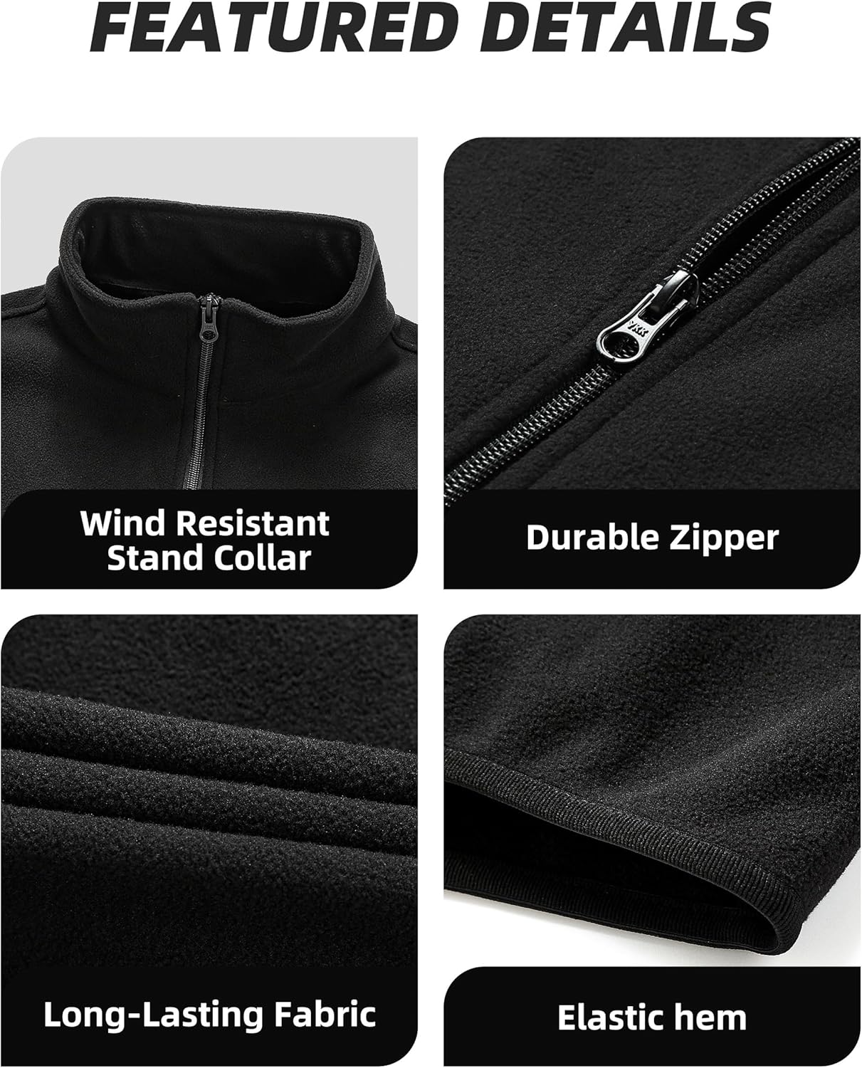 Women’s Plus Size Fleece Vest with 6 Pockets, 1X-5X Full Zip Casual Sleeveless Jacket. - Image 4