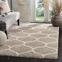 Modern Polyester Anti Slip Shaggy Fluffy Fur 3X5 FEET Rug and Carpet for Living Room, Bedroom, Hall, Area Rug Shaggy (Ivory)
