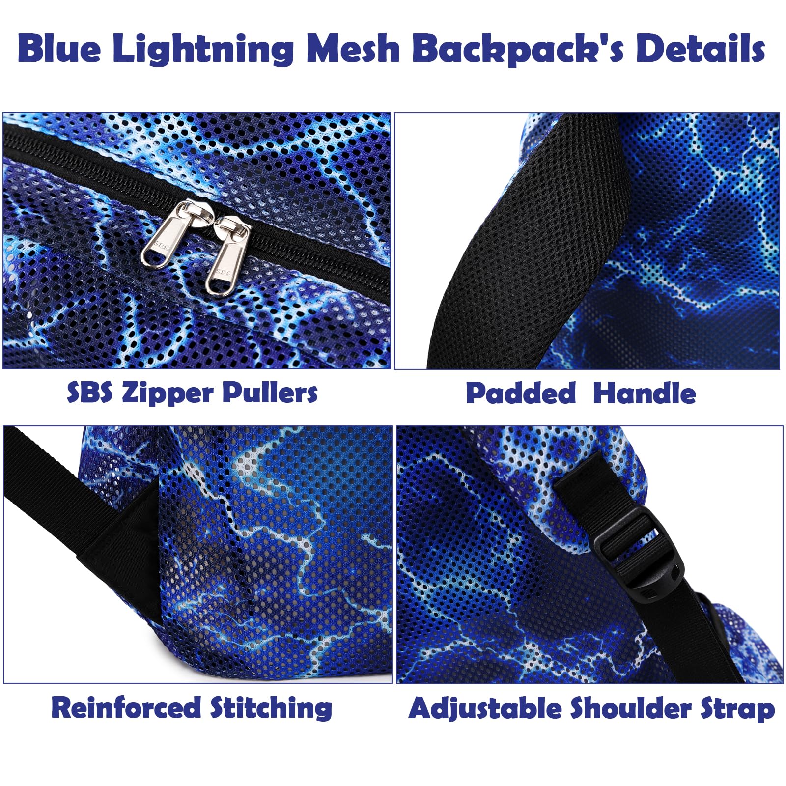 Mochila para niños con correa para el pecho para la escuela, mochila de gran capacidad para niños con para jardín de infantes, primaria, preescolar, azul, (Thunder blue, Talla única