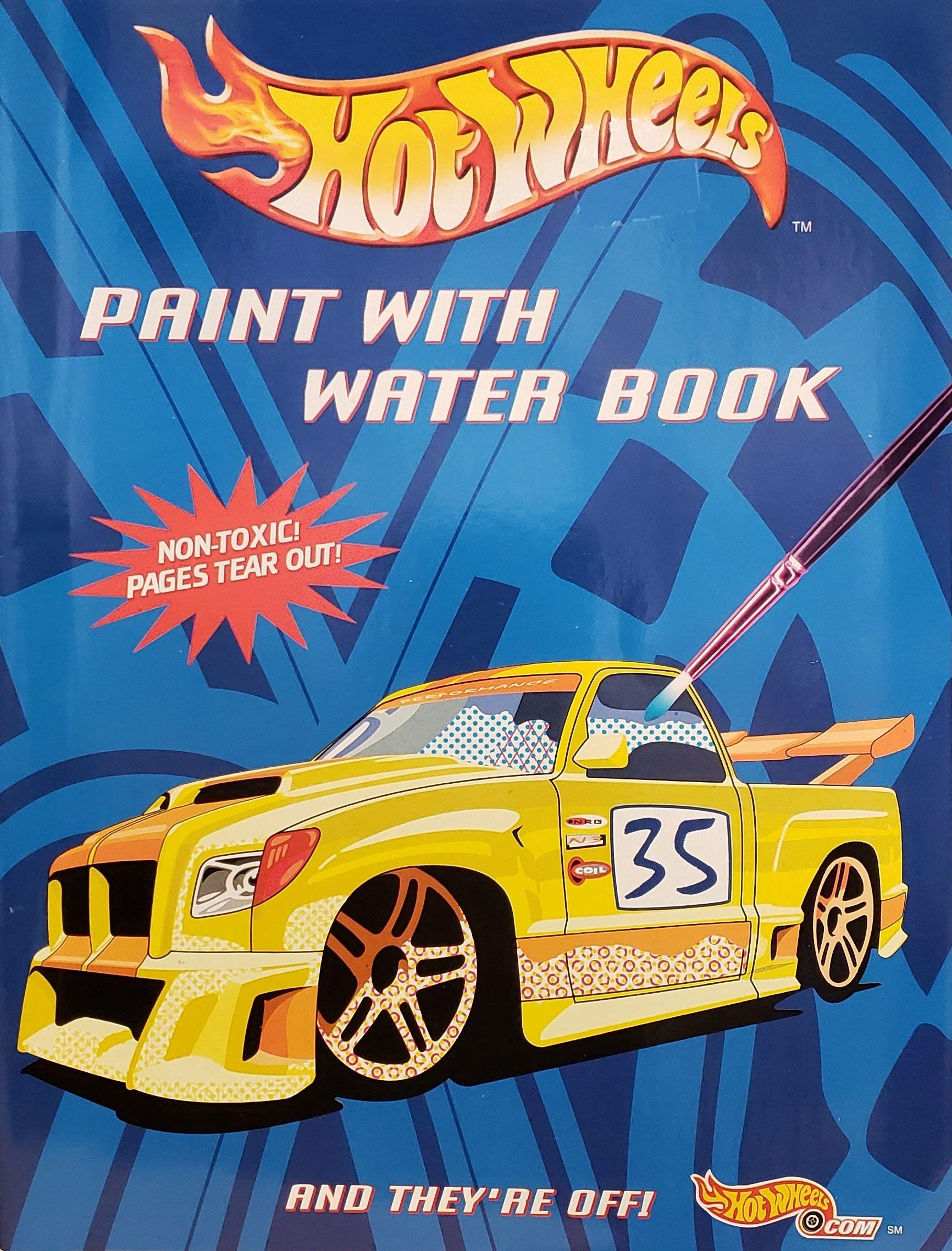 Hot Wheels Paint with Water Book - And They're Off