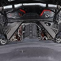 Vista 5 de TOYCIDFG Cubierta del panel de la bahía del motor del coche izquierda derecha Splash Shield Case Guard para C8 Corvette 2020-2024 Auto aluminio