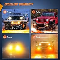 Vista 4 de Nilight Conjunto de Luces LED de Niebla de 4 Pulgadas Compatible con 2007 2008 2009 2010 2011 2012 2013 2014 2015 2016 2017 2018 Jeep Wrangler JK