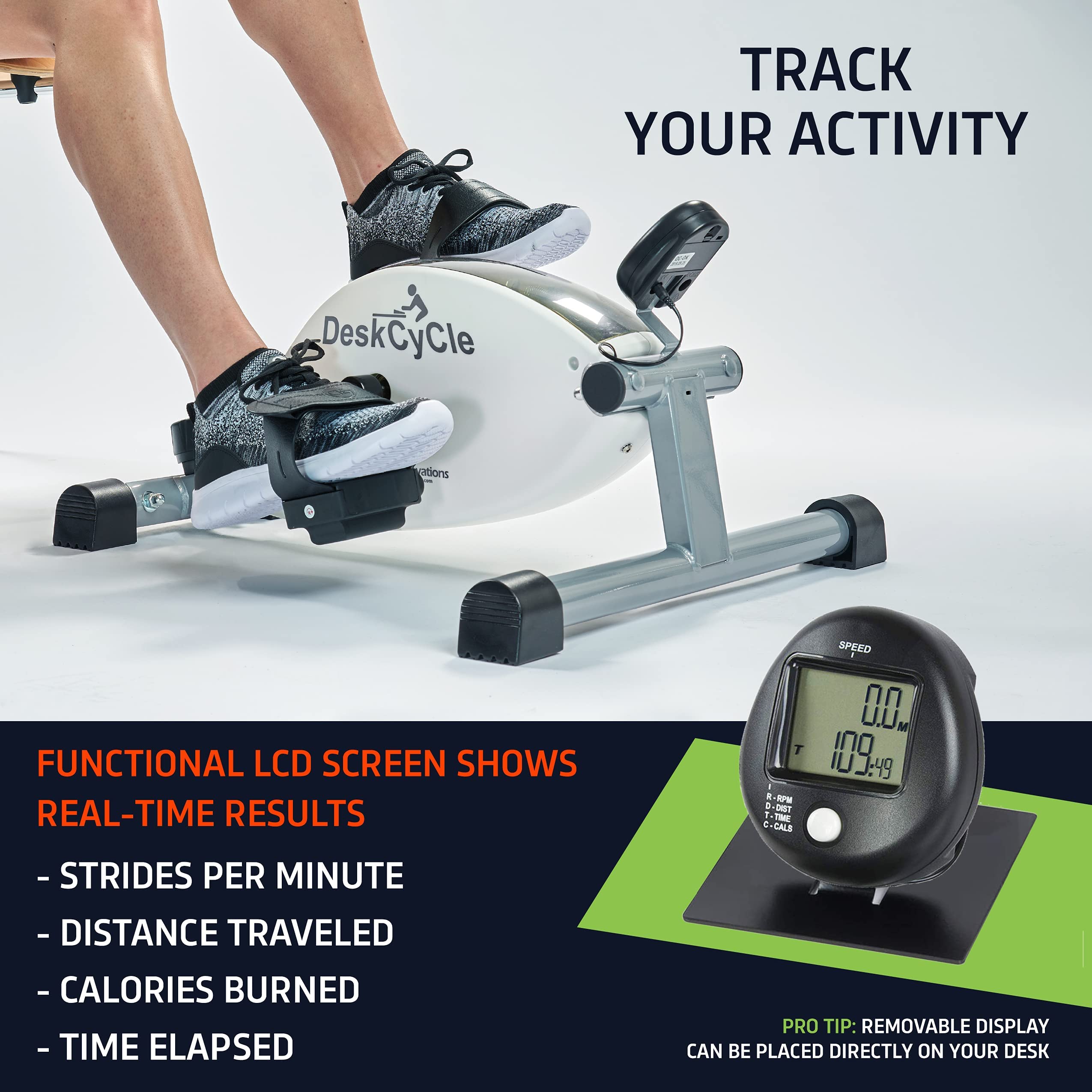 DeskCycle Under Desk Bike Pedal Exerciser Portable Foot Exercise