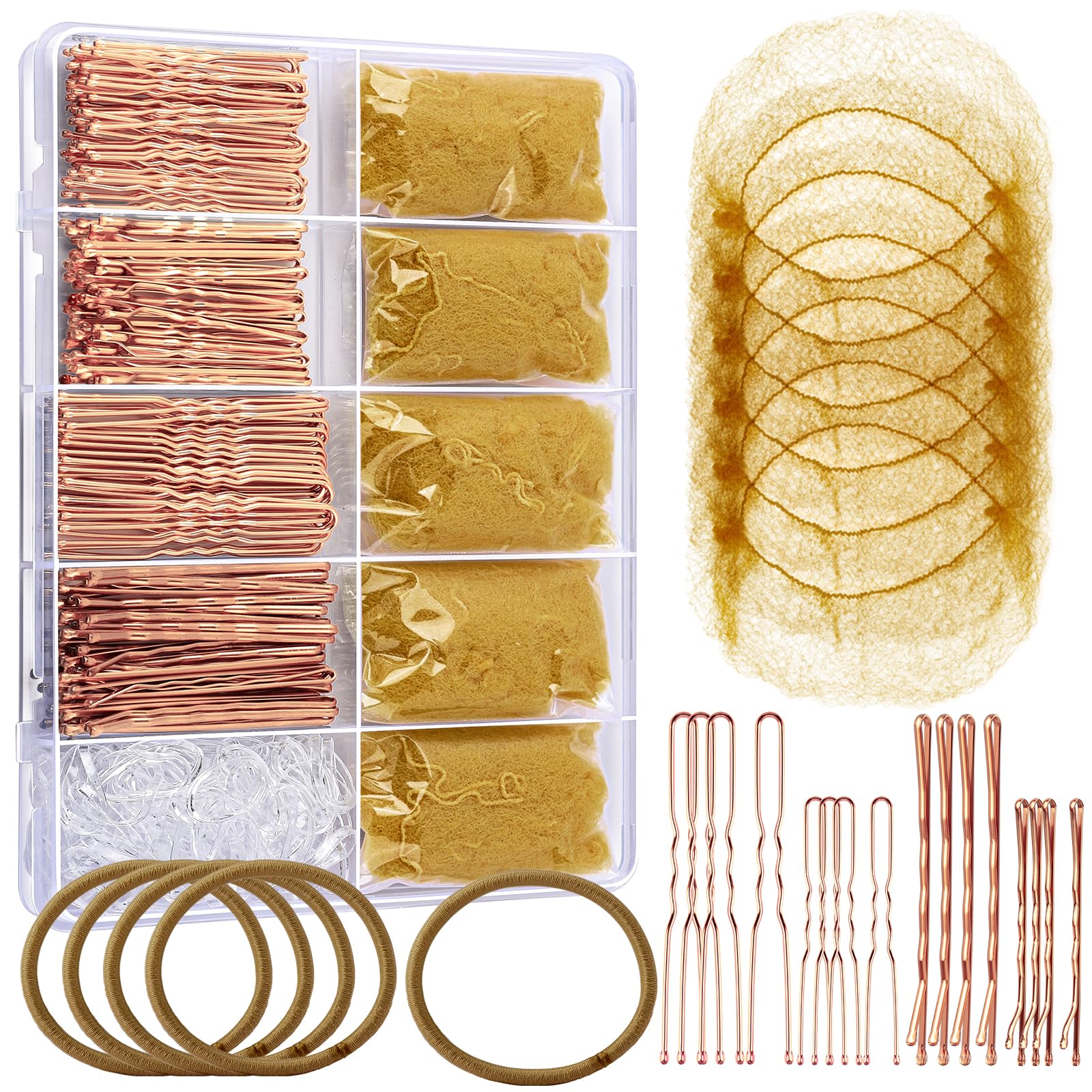 Dance Hair Accessories Kit - Ballet Bun Nets & Pins -8
