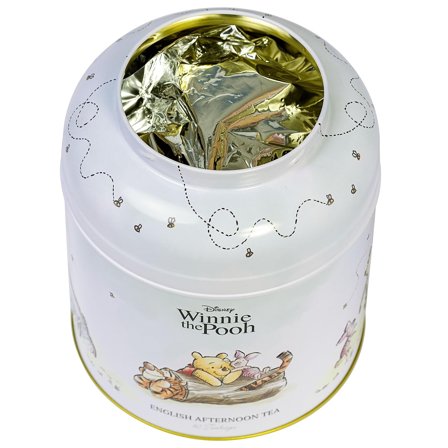 New English Teas Winnie the Pooh & Friends Tea Caddy with 80 English Breakfast Teabags