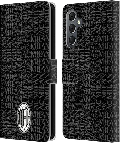 Vista 135 de Head Case Designs Funda de cuero con licencia oficial de AC Milan con diseño de camuflaje digital, compatible con Samsung Galaxy S22 Ultra 5G