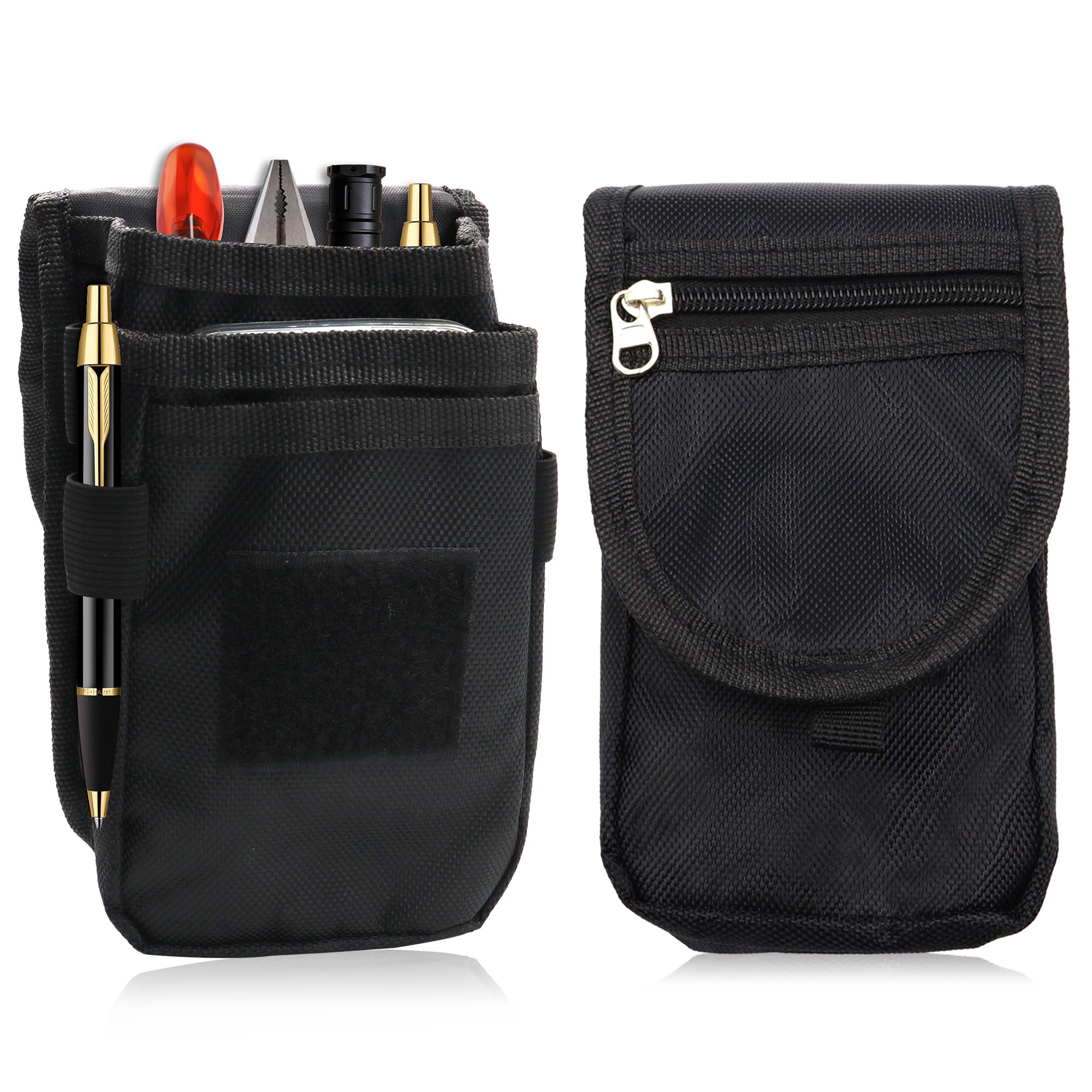Black Tool Pouch with Belt Clip,Universal Tactical Pouch, Tool Phone Pounch