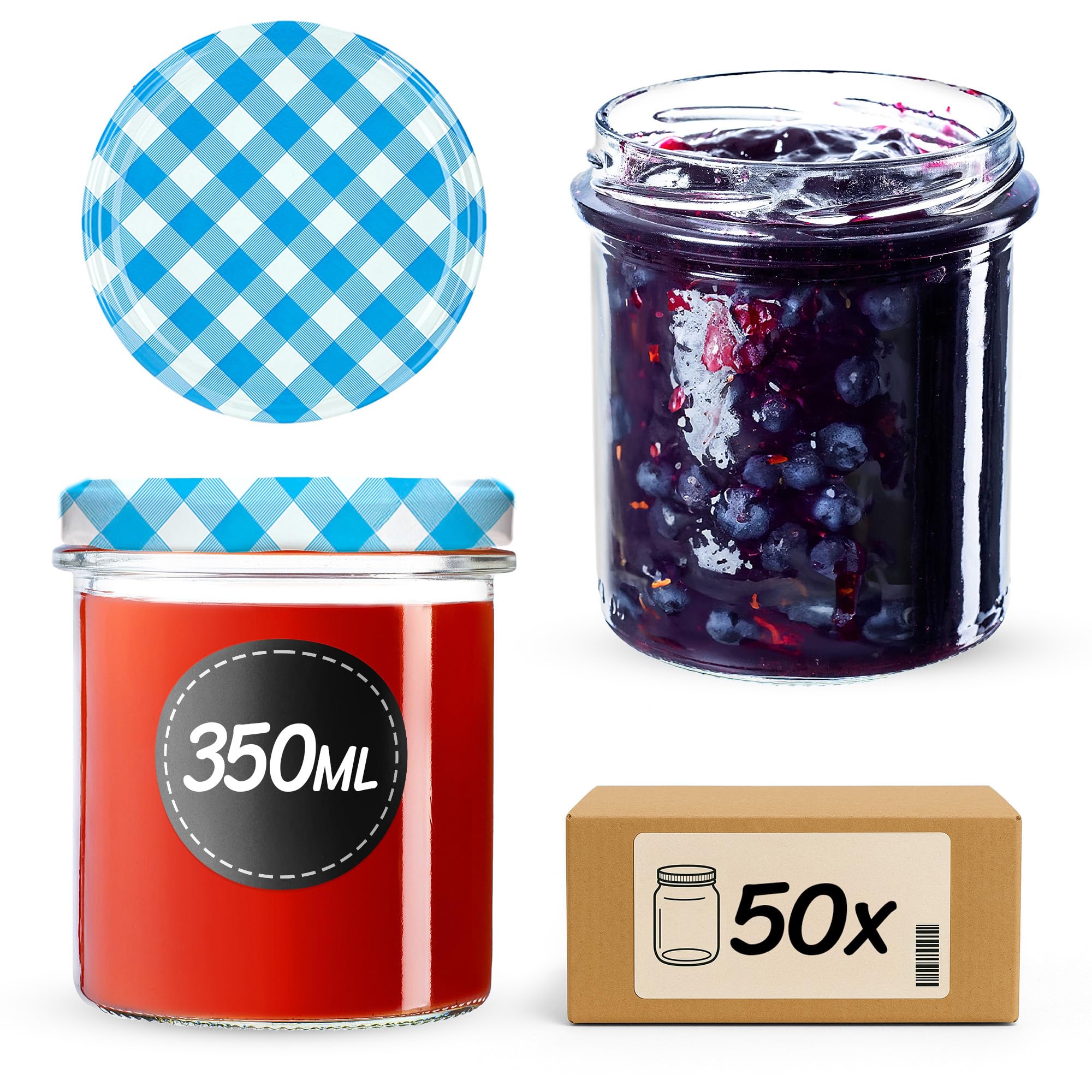 Bocaux en verre 350ml hermétiques pour réussir vos lacto-fermentations