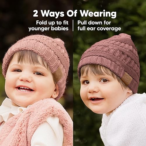 Vista 57 de KeaBabies 3-Pack Baby Beanies for Boys, Girls - Stretchy Knit Baby Hats, Cute Newborn Sweet Pea