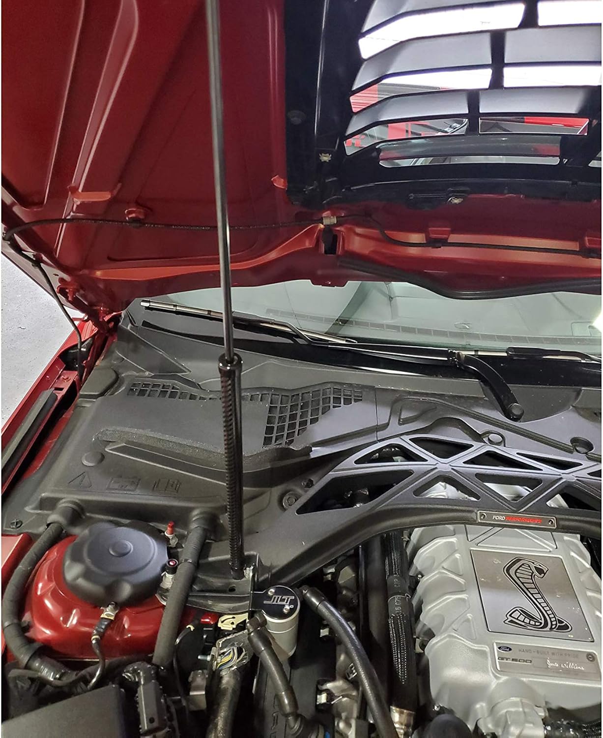 Redline Tuning (41-19412) QuickLIFT Carbon Fiber Sleeves for OEM Gas Struts Lifters (Hand Laid Carbon Fiber) Compatible with 2020+ Ford Shelby GT500 Mustang