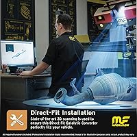 Vista 4 de MagnaFlow 24490 - Catalizador grande de acero inoxidable de ajuste directo