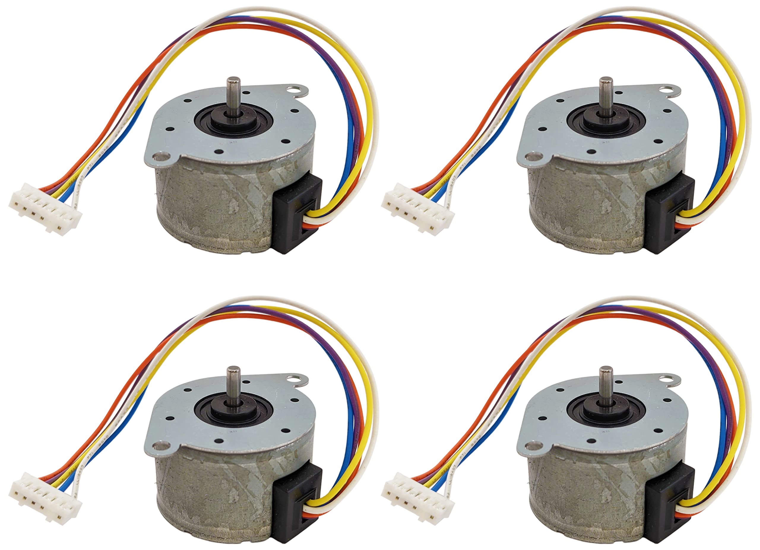 4 Pack Stepper Motor Unipolar, 120? Coil, 7.5 Degrees per Step, 5V DC by EX ELECTRONIX EXPRESS